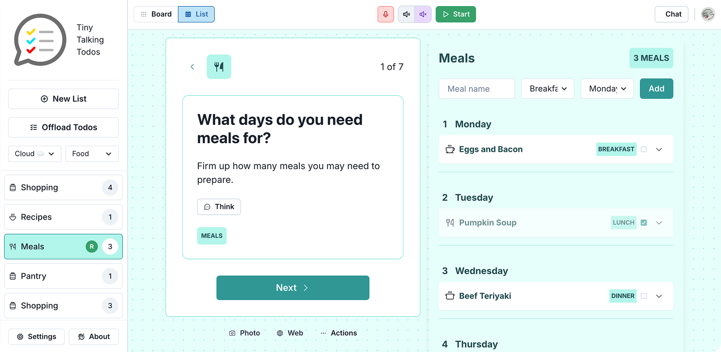 Meal planning